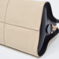 Tod's Beige Leather Zip Satchel