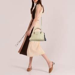 Tod's Beige Leather Zip Satchel