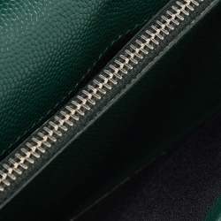 Tod's Green Leather Continental Flap Wallet