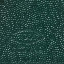 Tod's Green Leather Continental Flap Wallet