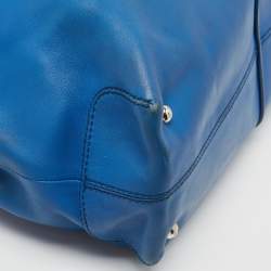 Tod's Blue Leather D-Cube Tote