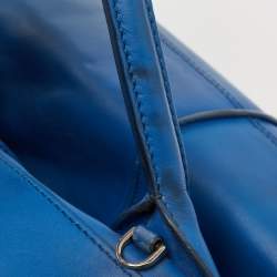 Tod's Blue Leather D-Cube Tote