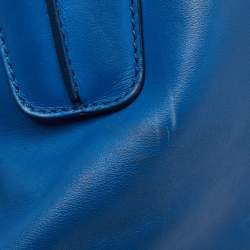 Tod's Blue Leather D-Cube Tote