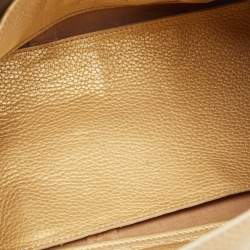 Tod's Gold Leather East/West New Girelli Satchel