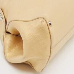Tod's Gold Leather East/West New Girelli Satchel