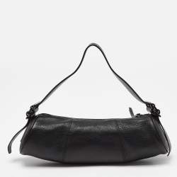 Tod's Black Leather Shoulder Bag