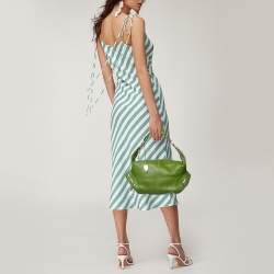 Pre Owned Tod's Green Leather Charlotte Hobo