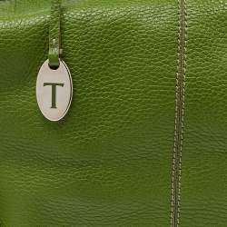 Pre Owned Tod's Green Leather Charlotte Hobo