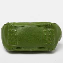Pre Owned Tod's Green Leather Charlotte Hobo