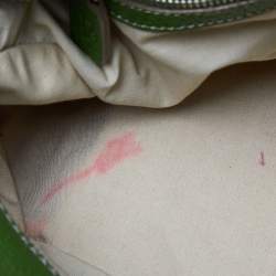 Pre Owned Tod's Green Leather Charlotte Hobo