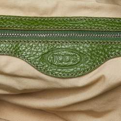 Pre Owned Tod's Green Leather Charlotte Hobo