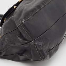 Tod's Black Leather Front Pocket Satchel