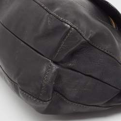 Tod's Black Leather Front Pocket Satchel