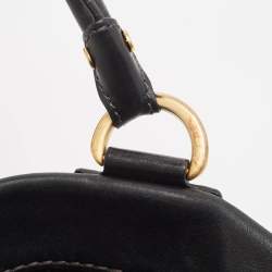 Tod's Black Leather Front Pocket Satchel