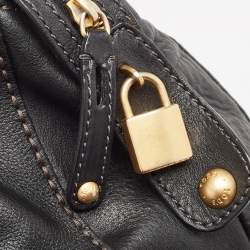 Tod's Black Leather Front Pocket Satchel