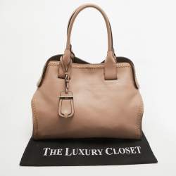 Tod's Rose Poudre Leather Cape Tote