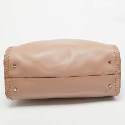 Tod's Rose Poudre Leather Cape Tote