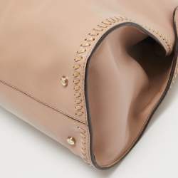 Tod's Rose Poudre Leather Cape Tote