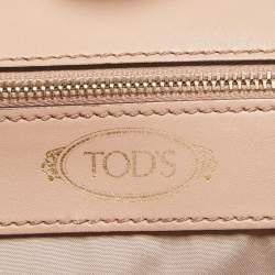 Tod's Rose Poudre Leather Cape Tote