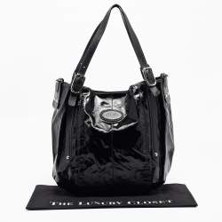 Tod's Black Coated Canvas G-Line Easy Sacca Tote