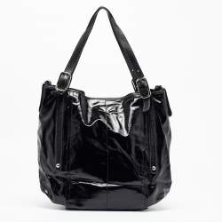 Tod's Black Coated Canvas G-Line Easy Sacca Tote