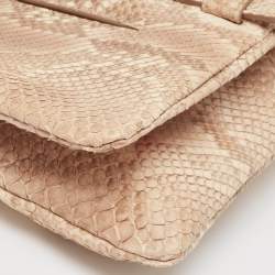 Tod's Beige Python Lucy Clutch