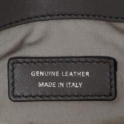 Pre Owned Tod's Grey Leather D-Styling Bauletto Medio Satchel