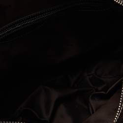 Tod's Dark Brown Leather Side Buckle Hobo