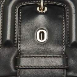 Tod's Black Leather Lucy Flap Clutch