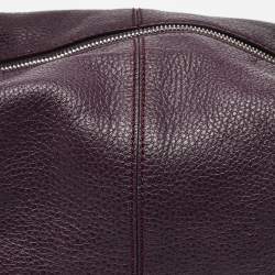 Tod's Purple Leather Charlotte Hobo