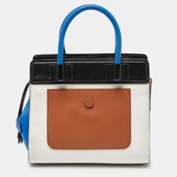 Tod's Tri Color Leather MIni Double T Tote