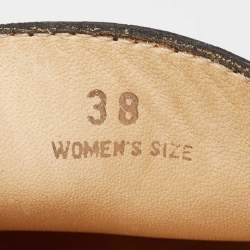 مملوكة مسبقًا Tod's Black Patent Leather Slip On Loafers Size 38