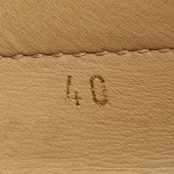 مملوكة مسبقًا Tod's Brown Leather Bow Slip On Loafers Size 40