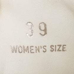 Pre Owned Tod's Gold Leather Lace Up Sneakers Size 39