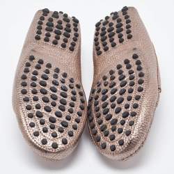 Pre Owned حذاء لوفرز تودز جومينو درايفنغ جلد أزرق مقاس 36