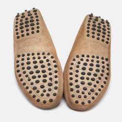 Pre Owned Tod's Brown Suede Penny Loafers Size 38