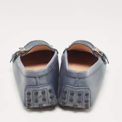 Pre Owned Tod's Blue Leather Loafers 37