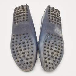 Pre Owned Tod's Blue Leather Loafers 37