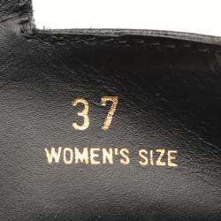 Pre Owned Tod's Black Leather Ankle Boots Size 37