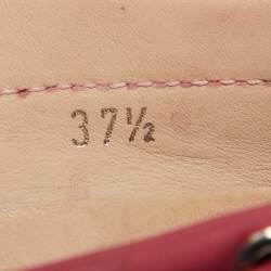 Tod's Berry Pink Nubuck Leather Bow Gommino Driving Loafers Size 37.5