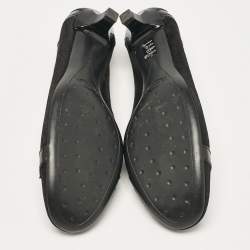 Tod's Black Suede and Patent Leather Pumps Size 39