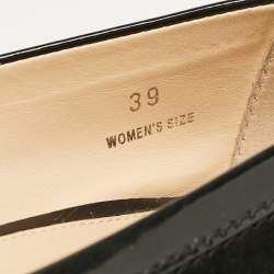 Tod's Black Suede and Patent Leather Pumps Size 39