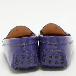 Tod's Purple Patent Leather Slip On Loafers Size 37