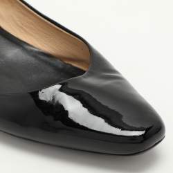 Tod's Black Patent Leather Wedge Pumps Size 39