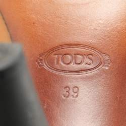Tod's Tan Leather Ankle Strap Sandals Size 39