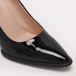 Tod's Black Patent Leather Pointed Toe Pumps Size 39