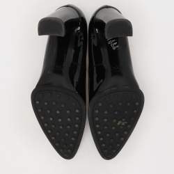 Tod's Black Patent Leather Pointed Toe Pumps Size 39