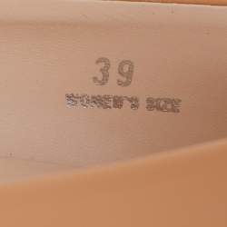 Tod's Beige Patent Leather Pointed Toe Pumps Size 39