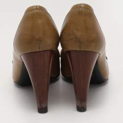 Tod's Green Leather Pumps Size 38.5