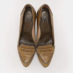 Tod's Green Leather Pumps Size 38.5